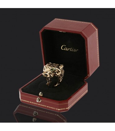 Cartier Panthère garnets, onyx and gold ring