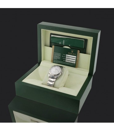 Rolex DateJust diamonds and stainless steel watch