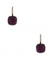 Pomellato Nudo rubies and two tones gold earrings