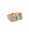 Van Cleef & Arpels diamonds, white coral and gold ring