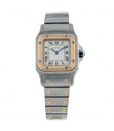 Cartier Santos gold and stainless steel watch