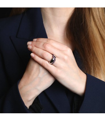 De Grisogono pink sapphires and gold ring