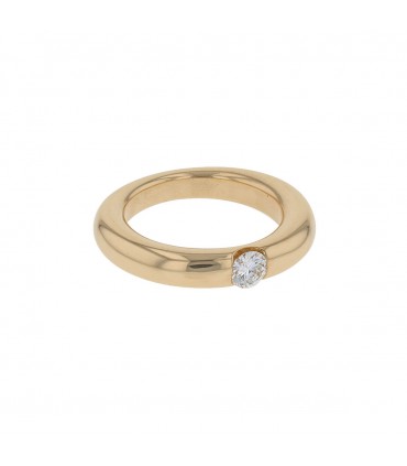 Cartier Ellipse diamond and gold ring