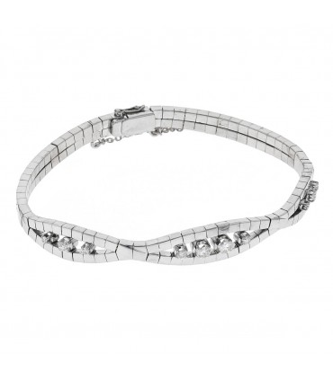 Bracelet or, diamants