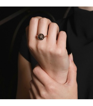 Dior Rose des Vents onyx, diamond and gold ring