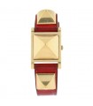 Hermès Médor gold-plated metal watch