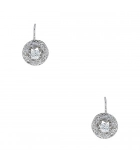 Diamonds and gold earrings