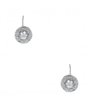 Diamonds and gold earrings