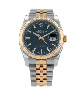 Rolex DateJust stainless steel and gold watch circa 2014