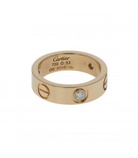 Cartier Love diamonds and gold ring