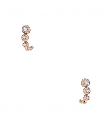 Dodo diamonds and gold earrings