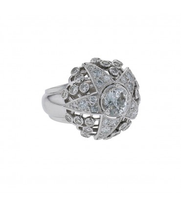 Bague platine, diamants