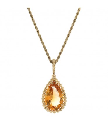 Boucheron Serpent Bohème citrines and gold necklace