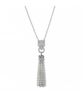 Cartier Panthère diamonds, emeralds and gold necklace