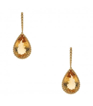 Boucheron Serpent Bohème citrines and gold earrings