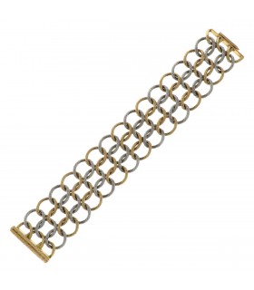 Georges Lenfant two tones gold bracelet