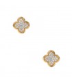 Van Cleef & Arpels Pure Alhambra diamonds and gold earrings