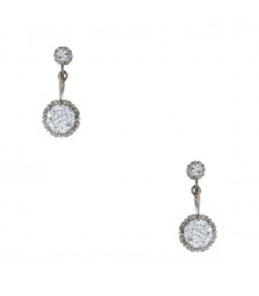 Diamonds and gold earrings