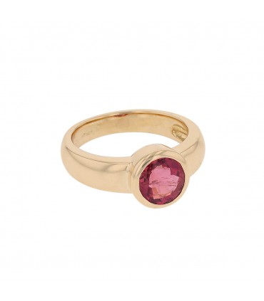 Bague or, tourmaline