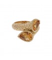 Boucheron Serpent Bohème citrines and gold ring