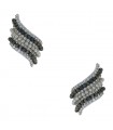 Boucles d’oreilles or, diamants et perles