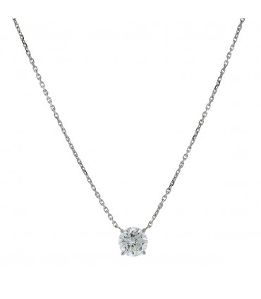 Collier or et diamant - Certificat GIA 0,92 ct G VS1