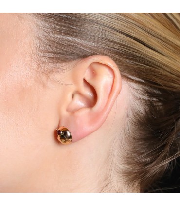 Gold and rubies earrings