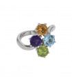 Amethyst, peridot, topaze, citrine and gold ring