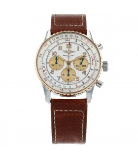 Breitling Navitimer stainless steel and gold watch