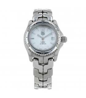 Tag Heuer Link stainless steel, mother of pearl watch
