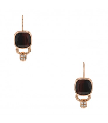 Poiray Indrani tiger eye, diamonds and gold earrings