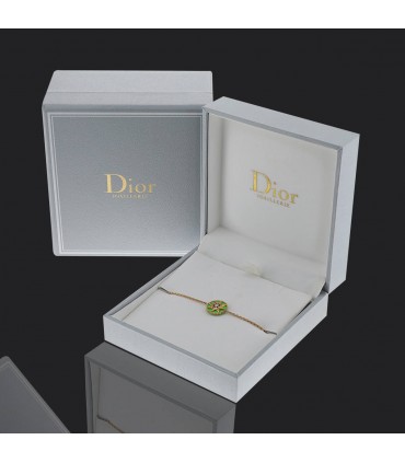 Dior Rose des Vents ceramic, diamond and gold bracelet