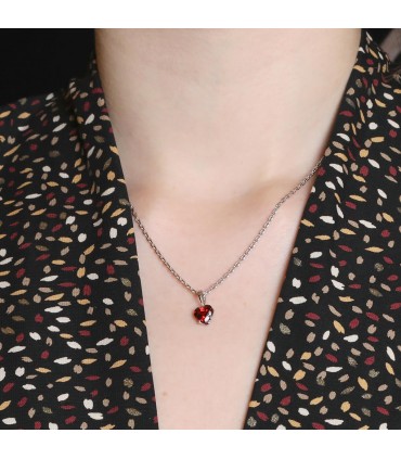 Garnet and gold necklace