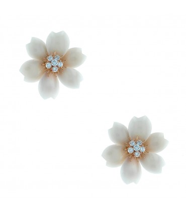 Boucles d’oreilles Van Cleef & Arpels Rose de Noël