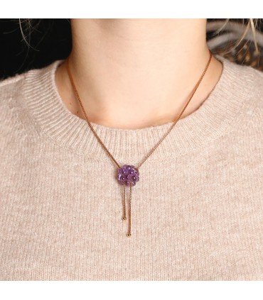 Boucheron Grains de Mûre amethyst and gold necklace