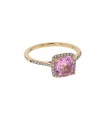 Djula Précieuse pink sapphire and diamonds ring