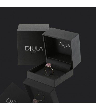 Djula Précieuse pink sapphire and diamonds ring