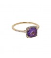 Djula Précieuse amethyst and diamonds ring