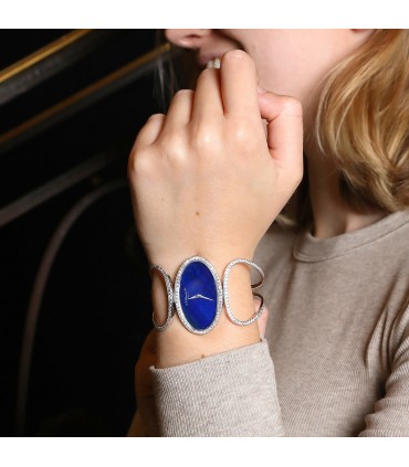 Chopard diamonds, lapis lazuli and gold watch