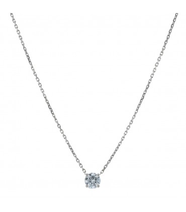 Collier solitaire diamant