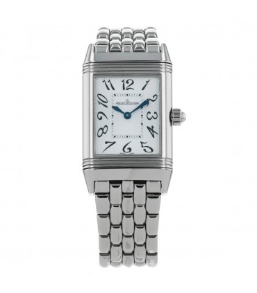 Jaeger Lecoultre Reverso diamonds and stainless steel watch