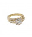 Van Cleef & Arpels Fleurette diamonds and gold ring