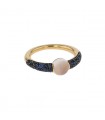 Pomellato M’ama non M’ama moonstone, sapphires and gold ring