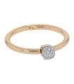 Pomellato Nudo two tones gold and diamonds bracelet