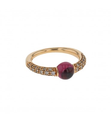 Pomellato M’ama non M’ama garnet and gold ring