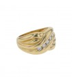 Diamonds and gold ring