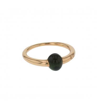 Pomellato M’ama non M’ama green tourmaline and gold ring