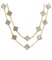 Van Cleef & Arpels Vintage Alhambra mother of pearl and gold necklace