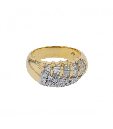 Diamonds and gold ring