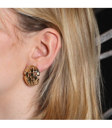 Gold earrings